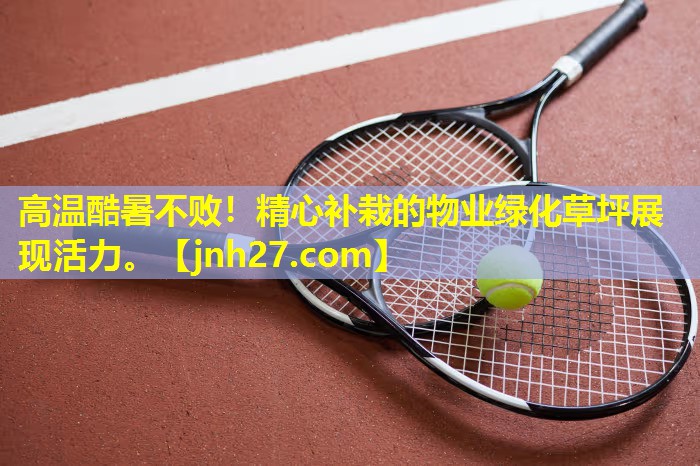 高温酷暑不败！精心补栽的物业绿化草坪展现活力。